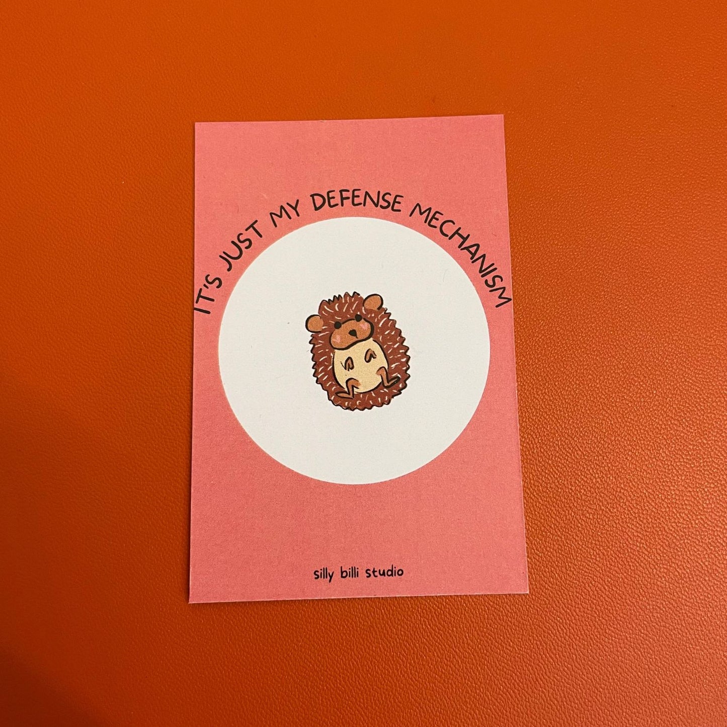 Defensive Hedgehog Pin