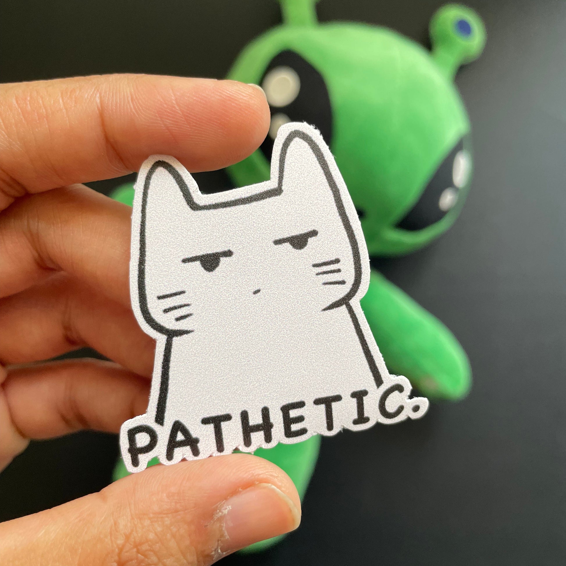 Cat Judging Sticker 