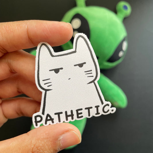 Cat Judging Sticker 