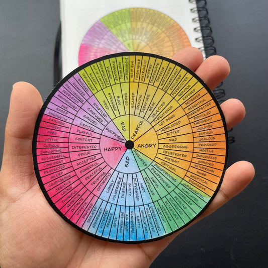 feelings wheel sticker