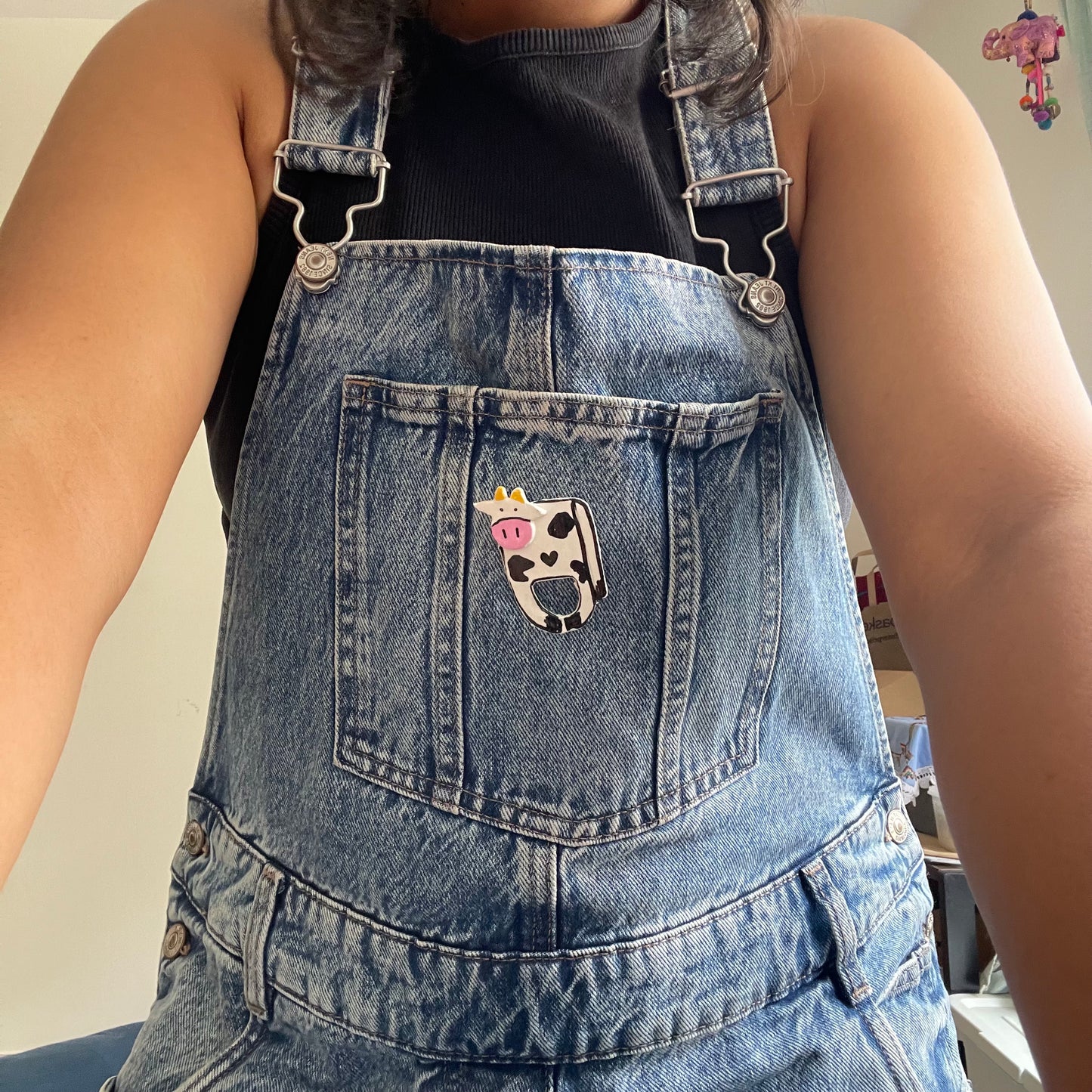 Udderly Ubothered Cow Pin