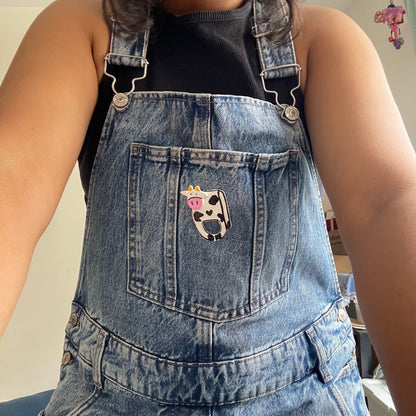 Udderly Ubothered Cow Pin