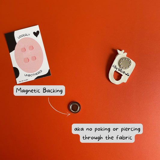 Udderly Ubothered Cow Pin